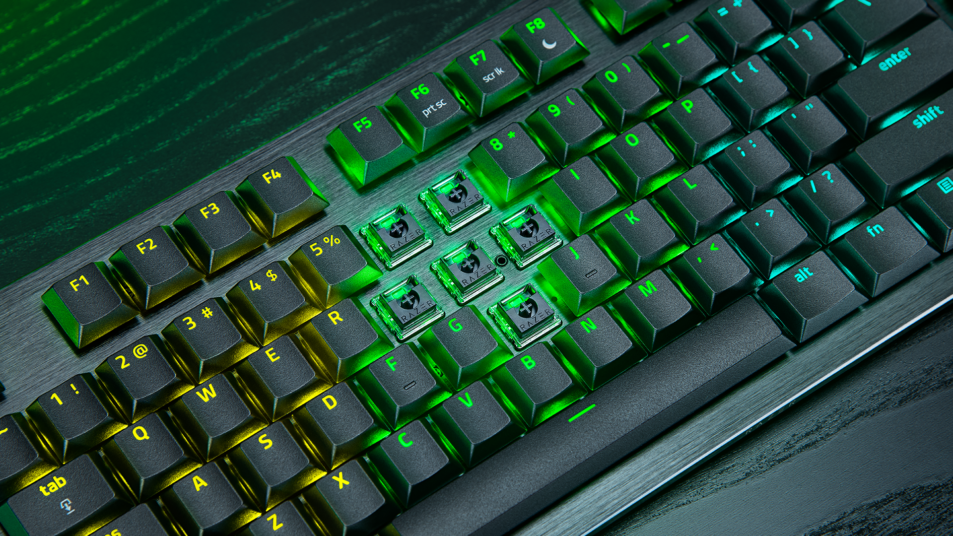 Switches ópticos analógicos de perfil baixo do Razer Huntsman V3 Pro
